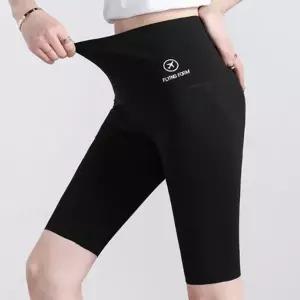 여성 하이웨스트 레깅스 이우 5부 1P 반바 기본 여자