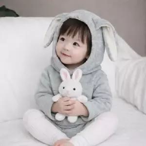 깡총토끼후드 긴팔 바디수트