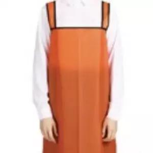 오렌지 대형 긴앞치마 위생앞치마 공방앞치마 주방앞치마 H형앞치마 방수앞치마