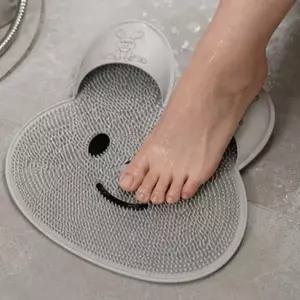 ( )발세척슬리퍼 발바닥 각질제거 발마사지 욕실 흡착식 미끄럼방지 토끼디자인