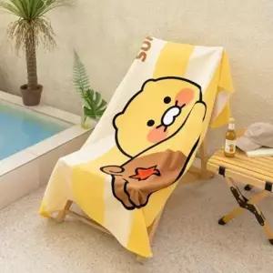 ( )카카오프렌즈 춘식이 철푸덕 XL 흡수력 좋은 비치타올
