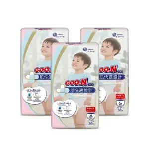 군 플러스 팬티형 기저귀 특대형 XL 114매 3팩