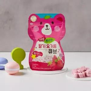 푸름맘 새콤한 딸기 요거트 큐브 16g