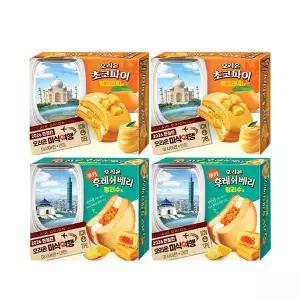 오리온 초코파이 망고라씨맛 12입, 2개 + 후레쉬베리 펑리수맛 12입, 2개