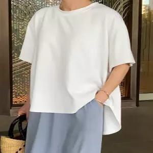 MADE 쿨 텐션 힙커버 뒷트임 반팔 티셔츠 (2 color)