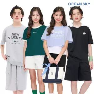 [즉할23%+카카오페이5%추가]오션스카이 본사 주니어 썸머룩 최대혜택! 반팔티/반바지/경량점퍼 외
