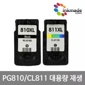 캐논 PG-810XL CL-811XL 재생잉크 IP2770 MP237 MP258 MP287 MX366 MX416 MX426 MP245 MP276 MX328 MX338