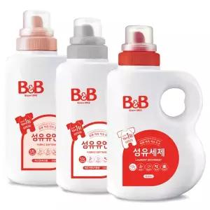 비앤비 섬유유연제 용기 1500ml 자스민 x1개 시그니처 베르가못 유아 아기세제