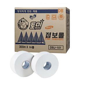 토미 점보롤 화장지 J-101 화장실 대형 롤 휴지 2겹16롤300m 정량