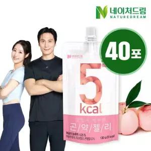 맛있게 배부른 곤약젤리 복숭아 130g x 20포 2박스 (총 40팩)