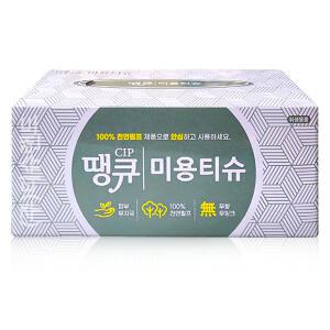땡큐 천연펄프 미용티슈 200매 x1개 각티슈 2겹