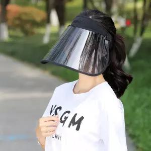 각도조절 접이식썬캡 카키/페이스쉴드 투명마스크