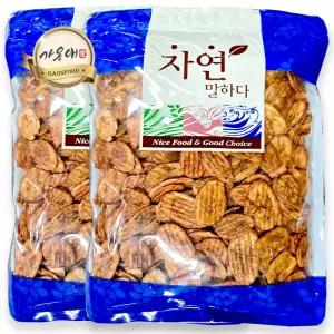[가온애] 구운 바나나칩 600g x2팩 / 구운바나나칩 건바나나 건바나나칩 과일칩 바나나과자 건과 옛날과자