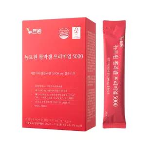 약사개발/ 뉴트원콜라겐프리미엄5000 저분자피쉬콜라겐 어린콜라겐 300달톤 5000mg 15포