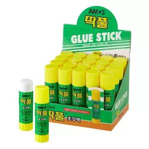 아모스 딱풀 15g 20개(1box)갑 투명풀 고체풀