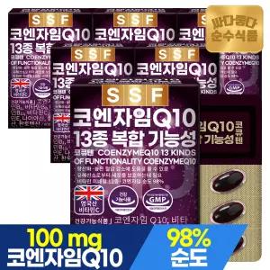 순수식품 코엔자임Q10 코큐텐 13종복합기능성 6개월분(180캡슐) 항산화 비오틴 아연 비타민B 판토텐산칼슘