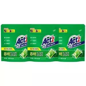 액츠 퍼펙트 캡슐세제 딥클린 28개입, 3개