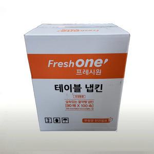 프레시원 테이블냅킨 9000매(90매 100속) 뽑아쓰는 무형광 펄프