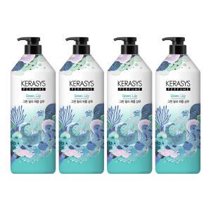 케라시스 퍼퓸 그린 릴리 샴푸, 1L, 4개