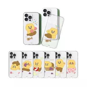 카카오 춘식이 투명 케이스-갤럭시 S24 S23 S22 S21 S20 노트20 /플러스/울트라 /기종선택