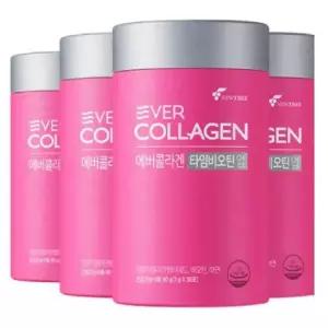 에버콜라겐 타임비오틴업 120일분(30포4통) 먹는 저분자 콜라겐