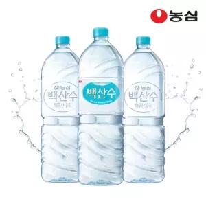 맛있는家 백산수 2L 유라벨 6병 + 무라벨 6병