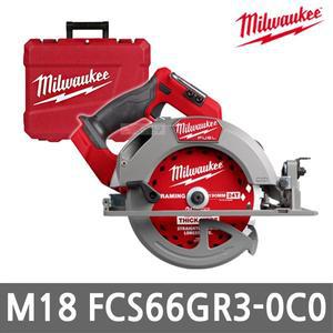 [밀워키] M18 FCS66GR3-0C0 충전 원형톱III 18V 본체만 FUEL 190mm (7.5) 톱날 포함 목재 목공