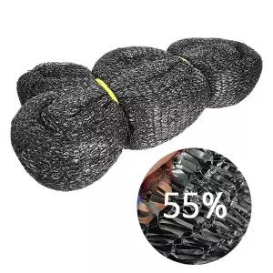 옳은유통 국산 블랙 55% 차광망 6mX20m/ 베란다 농사 텃밭 비닐하우스 옥상 햇빛 차광막 차양막 그늘막