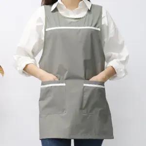 미용실 애견 네일 요양보호사생활방수 망사 여름 원피스 앞치마 ZZ35