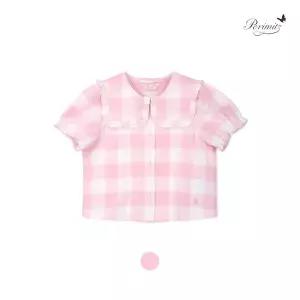 [보리보리/페리미츠]핑크체크 블라우스(P2522B370_10)