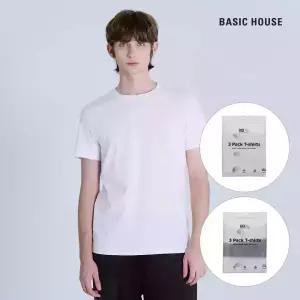 (최초가: 59,800) 베이직하우스 [2PACK] 면30수 BCI 라운드넥 무지 반팔티셔츠 3팩 (6장) LATS0110S2