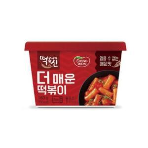 [동원FB] 떡볶이의신 더매운 컵떡볶이 160g 8개
