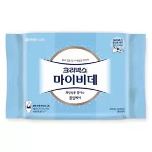 (리필 46매) 크리넥스 마이비데 물티슈/물티슈/휴대용/마이비데/녹는물티슈/변기/비데/티슈/휴대/비대/비데