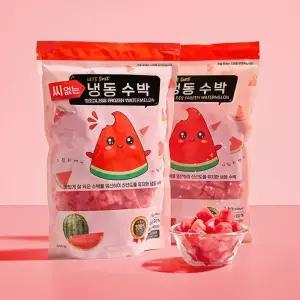 렛츠 스윗 씨없는 냉동 수박 1kg