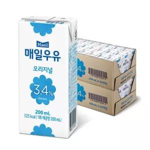 맛있는家 [매일] 멸균우유 오리지널 200ml 48팩