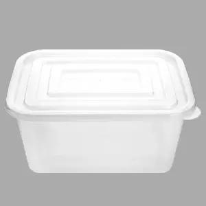 BW 사출 직사각 밀폐용기 6.5L 게장 김치 투명 PP 100개 set