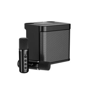 듀얼 무선 마이크 노래방 조명 스위스콜스 SK1000N 가정용 블랙 30W SDRD