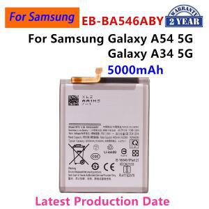 삼성 갤럭시 A54 5G A546갤럭시 A34 전화 배터리 용 새 EB-BA546ABY 5000mAh