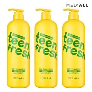 메디올 틴 프레시 알시피 청소년 지성두피케어 샴푸 1000ml 3개