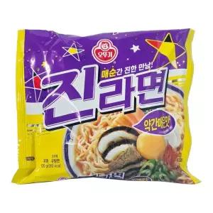 [오뚜기] 오뚜기 진라면 약간매운맛 봉지 120g 40개