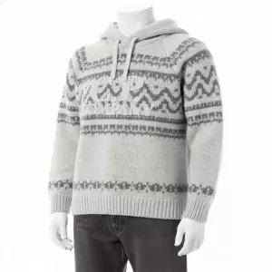 [CP컴퍼니]CP COMPANY Jacquard Wool Knit Hooded Sweater 19CMKN291A 110507J V01 자카드 울 니트 후드 스