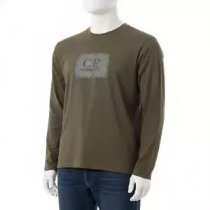 [CP컴퍼니]CP COMPANY T-Shirts Long Sleeve In Jersey 301 18CMTS137A 005100W 683 저지 롱 슬리브 긴팔