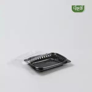 PET반찬포장용기 JH201 검정 1000개 SET 샐러드 도시락찬 배달 포장용기