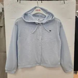 소이 HC22 린넨 라이크 후드 가디건 여아 여름용 블루 슬림핏 후드 가디건 26M5182