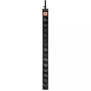 동양전자산업 14구 메인스위치 양극 차단형 멀티탭 블랙 DYM-G14C (2.5m)