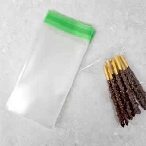 opp 접착식 투명 쿠키 포장 비닐 10cmx18cm 50매/포장지/과자/선물/접착/단체/소포장/제품/보호/빵봉지/포