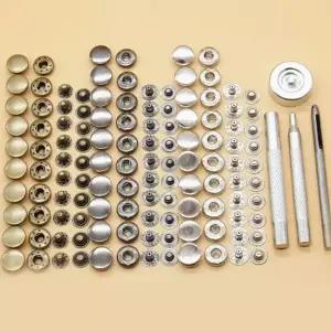 스프링 단추 DIY 가정용 30세트 똑딱이 단추 부자재 점퍼 의류 반려동물 몰드 가죽