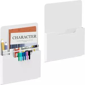 강력 자석 파일 홀더 2개 세트 마그네틱 서류 정리함 벽걸이 수납함 사무실 책상 소품 잡지 꽂이 메일함