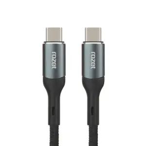 rozet CtoC 초고속충전 C타입 케이블 2m RX-7360/노트북/충전선/속도/연장선/다용도/사무실/가정/고속충전