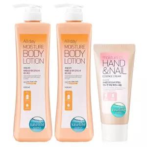 바세린 대용량 바디로션 (행사) 올데이 1000ml 2개+특별증정(핸드크림 60ml) 고보습 로션